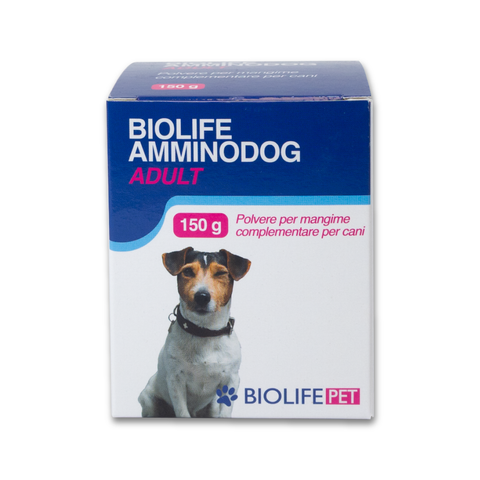 Biolife AmminoDog Adult | Cani Taglia Piccola | Mangime Complementare di Calcio ed Amminoacidi | 150 g