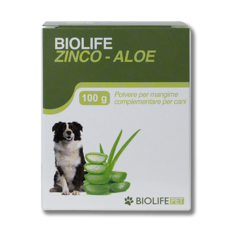 Biolife Zinco Aloe | Mangime Complementare di Succo di Carota, Aloe Vera e Zinco | 100 g