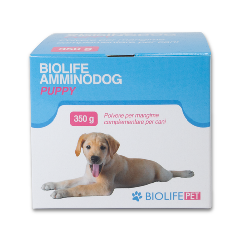 Biolife AmminoDog Puppy | Cani Taglia Grande | Mangime Complementare di Calcio ed Amminoacidi | 350g
